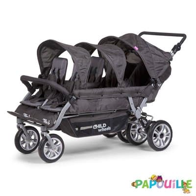 Childhome Poussette 6 places Auto Brake